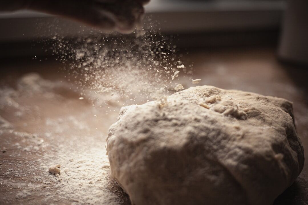 bread dough kneading