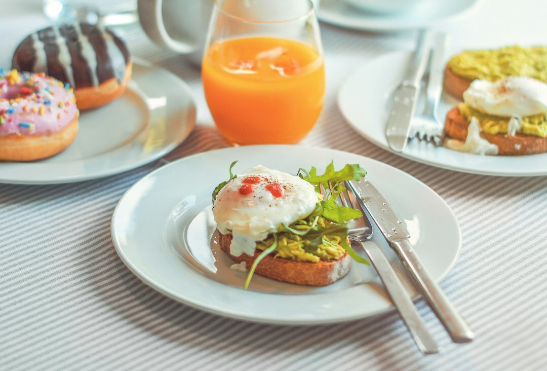 eggs and avocado toast