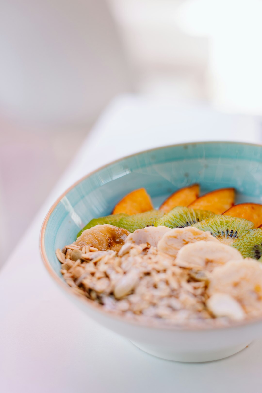 healthy breakfast bowl with fruits