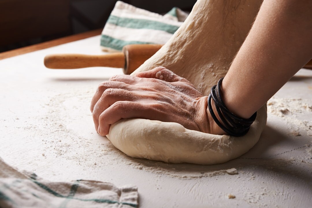 homemade bread baking