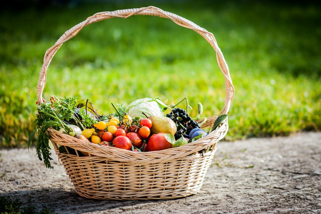basket of seasonal fruits