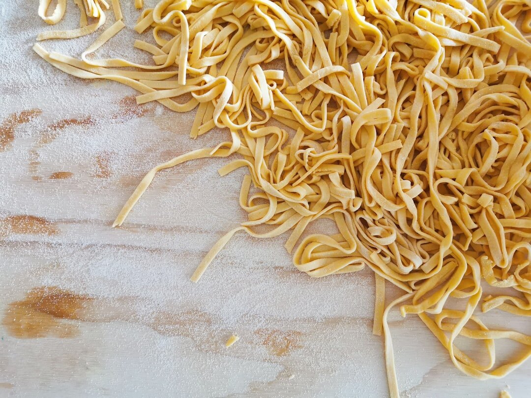 drying homemade pasta